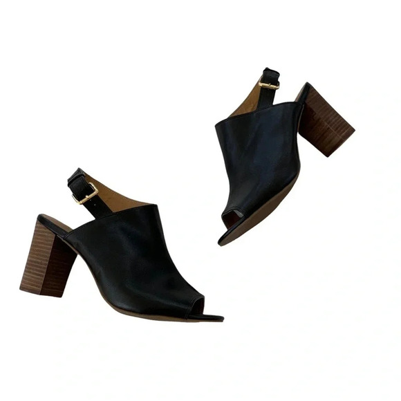 NORDSTROM 14th & Union Sandal Asher Block Heel Black Size 11 NWT - Picture 11 of 11